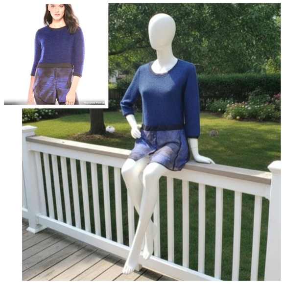 Elie Tahari Sweaters - Elie Tahari Mock Layer Sweater XS